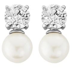 CZ Collection Elegance Pearl Necklace Set 8 CZ Collection Elegance Pearl Necklace Set -Bridal Supply Store rsz 60f465e26eb74dbf8ae3a184af821418