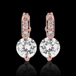 CZ Collection Classic Crystal Necklace Set – Rose Gold -Bridal Supply Store rsz 6414326a96f04c249c596a1e49c74e6d