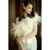 Sass B Ostrich Feather Stole – Ivory -Bridal Supply Store rsz 661a102ebd934e318a829176c8c0c35f