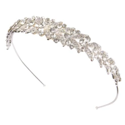 Athena Crystal Sparkle Headband – Silver *