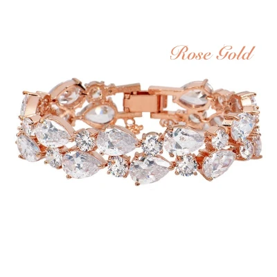 Crystal Extravagance Bracelet – Rose Gold 3 Crystal Extravagance Bracelet – Rose Gold
