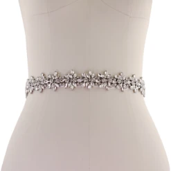 Athena Collection – Bejewelled Bridal Belt – Ivory
