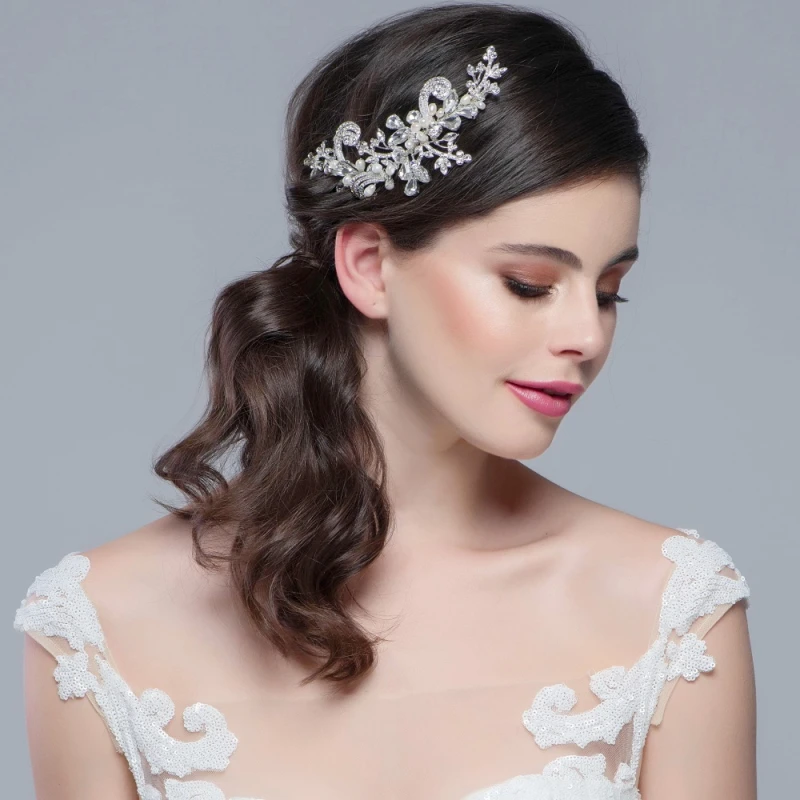 Sass B Collection – Elise Exquisite Flexible Headpiece – Rose Gold 4 Sass B Collection – Elise Exquisite Flexible Headpiece – Rose Gold - Image 2