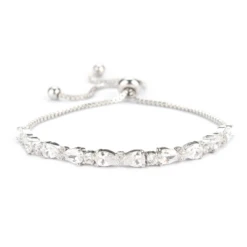 Athena Chic CZ Bracelet Silver Adjustable