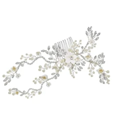 Athena Vintage Luxe Hair Comb – Silver