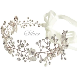 Athena Collection – Crystal Elegance Hair Vine – Silver *