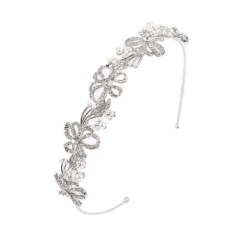 Athena Collection – Chic Crystal Treasure Headband Silver