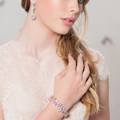 Crystal Extravagance Bracelet – Rose Gold 4 Crystal Extravagance Bracelet – Rose Gold - Image 2