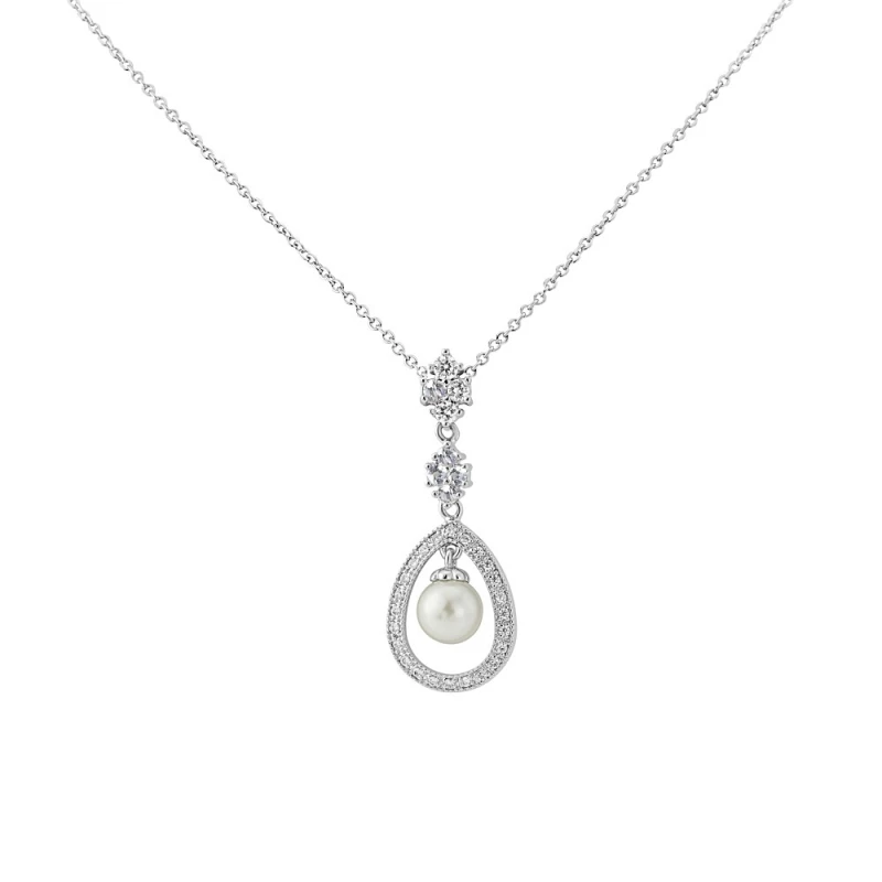 Athena CZ Collection Simply Divine Necklace – Silver 3 Athena CZ Collection Simply Divine Necklace – Silver