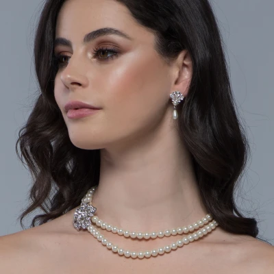 Sass B Collection Gatsby Pearl Drop Earrings 4 Sass B Collection Gatsby Pearl Drop Earrings - Image 2