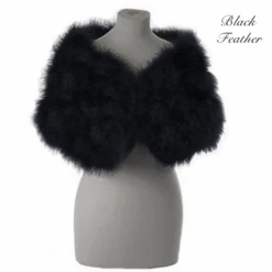 Sass B Collection – Marabou Feather Wrap – Jet Black -Bridal Supply Store rsz afaa9602cbfc41be8bd524e47ad7cb12