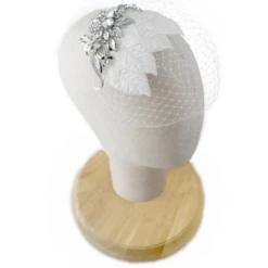 Athena Elite Collection – Regal Luxe Birdcage Veil – Silver -Bridal Supply Store rsz b23096e3fdbc425d93053857e72e1be3