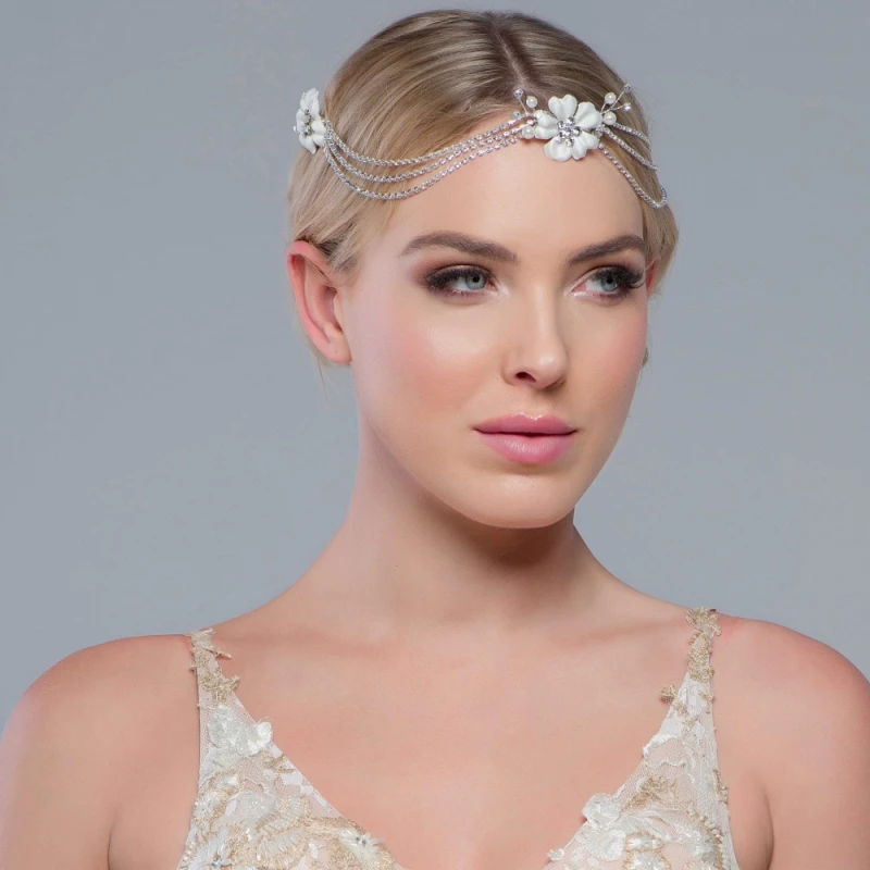 Sass B Collection -Jessy Crystal Headpiece – Silver 6 Sass B Collection -Jessy Crystal Headpiece – Silver - Image 4