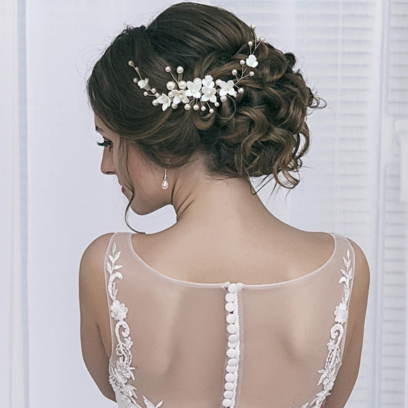 Athena Collection – Chic Garland Comb – Silver * 3 Athena Collection – Chic Garland Comb – Silver *