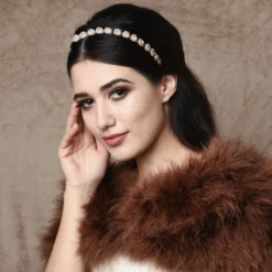 Athena Collection – Exquisite Crystal Hair Vine – Gold