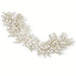 Athena Collection – Lux Pearl Comb – Silver