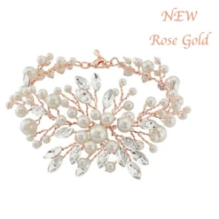 SassB Divine Pearl Bracelet – Rose Gold
