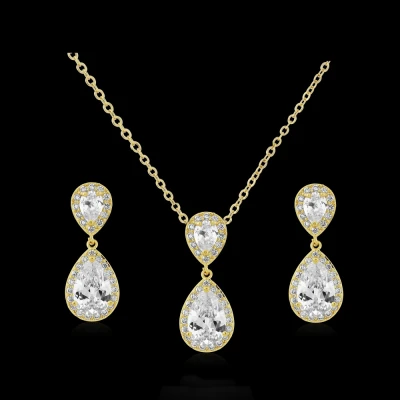 CZ Collection Chic Necklace Set – Gold 5 CZ Collection Chic Necklace Set – Gold - Image 3