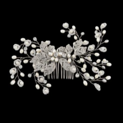 Athena Crystal Extravagance Hair Comb Silver 8 Athena Crystal Extravagance Hair Comb Silver -Bridal Supply Store rsz e694e6be46814023bd8ff2752330a5e2 4 1