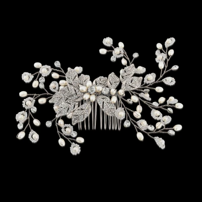 Athena Crystal Extravagance Hair Comb Silver 5 Athena Crystal Extravagance Hair Comb Silver - Image 3