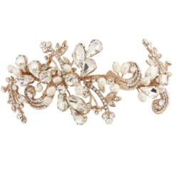 Sass B Collection – Elise Exquisite Flexible Headpiece – Rose Gold