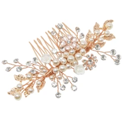 Athena Eternally Pearl Hair Comb – Rose Gold