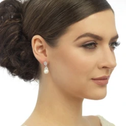 CZ Collection Graceful Pearl Earrings – Gold -Bridal Supply Store rsz f2d441a45b4245599d35cb865869705f