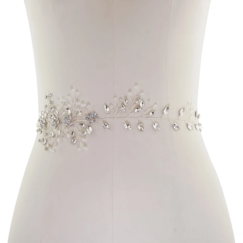 Athena Collection – Crystal Chic Bridal Belt – Silver * 5 Athena Collection – Crystal Chic Bridal Belt – Silver * - Image 3