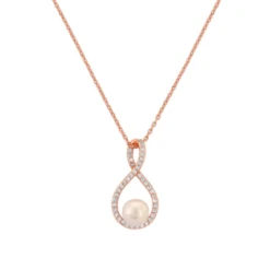 CZ Collection Exquisite Infinity Necklace – Rose Gold -Bridal Supply Store rsz f4e7c3296a2e4d359fb17c6392aca5d1