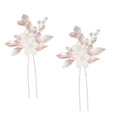 Athena Collection – Blush Beauty Hair Pins (Pair) *