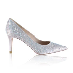 Perfect Bridal Stara Shoes – Crystal Encrusted Nude Satin -Bridal Supply Store stara nude single web 1