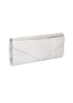 Mascara Silver Snake Clutch
